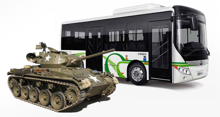 类似的材料能造出公交车，也能造出坦克