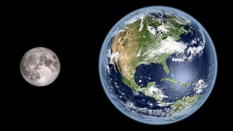 地月大小对比图