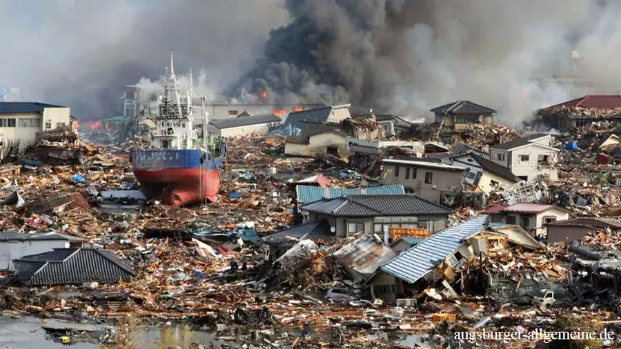 日本海啸后的景况