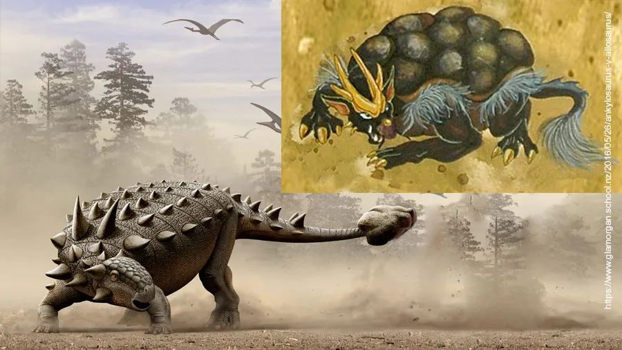传说龙与乌龟生下的身披铠甲的龙六子“霸下”可能是陆地的甲龙