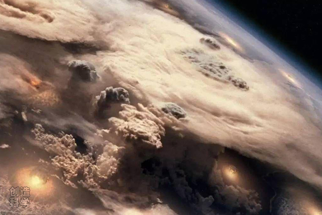 地球被大量含放射性物质的浓雾尘埃包裹