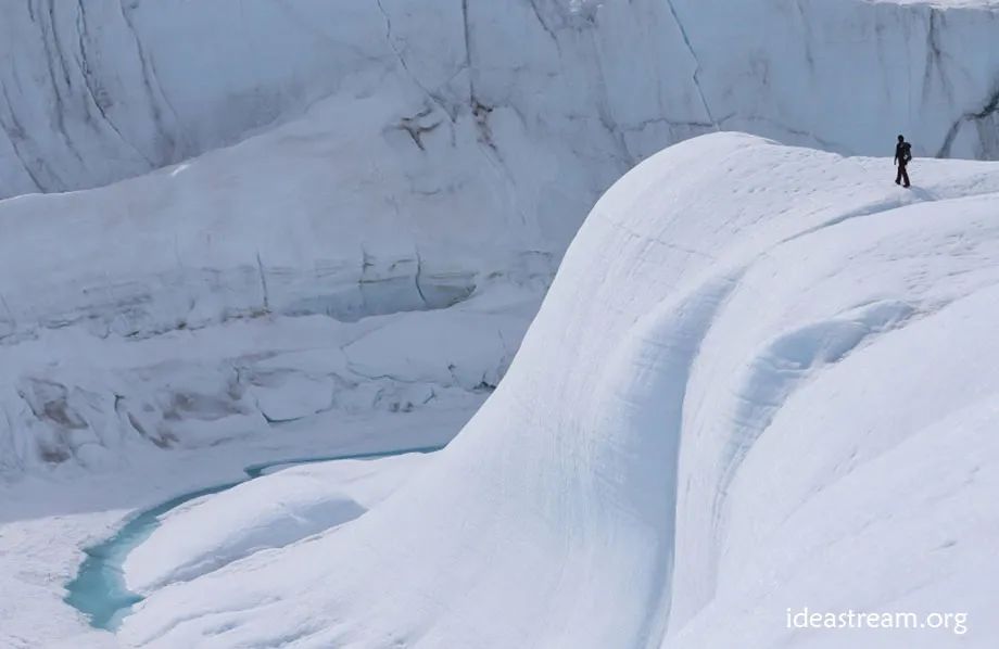 现今格陵兰岛上的冰川