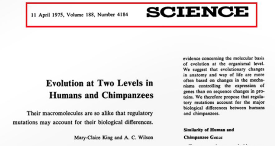 1975年发表在《科学》期刊的论文