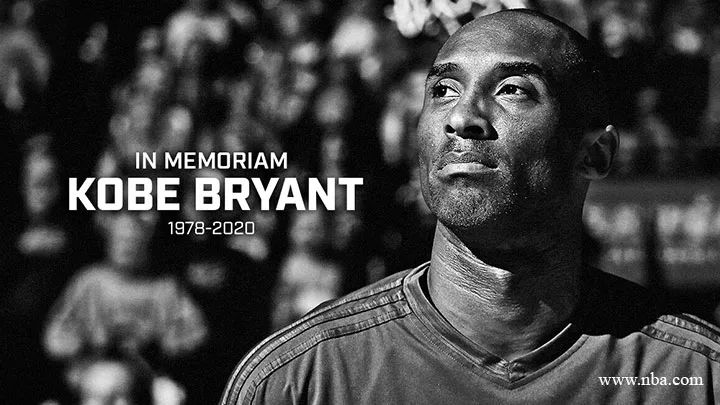2020年初坠机身亡的科比·布莱恩特