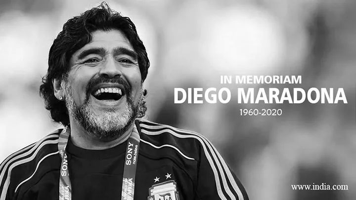 去年年末急病去世的马拉多拉