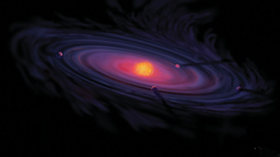 结解释太阳系形成的星云假说为月球起源的其中一套理论提供了基础。